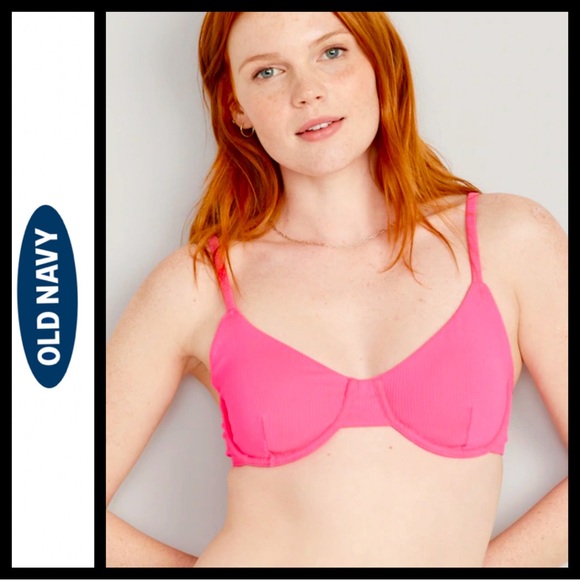 NWT Old Navy Underwire Rib Knit Bikini Top - Picture 2 of 14